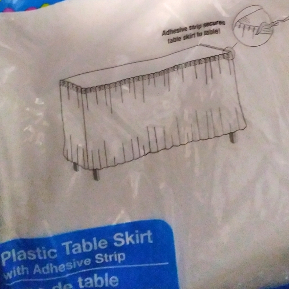 Plastic table clothes